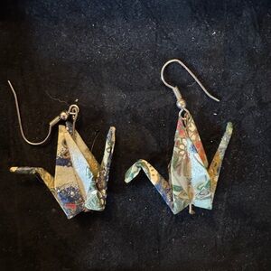 Origami Crane Earrings